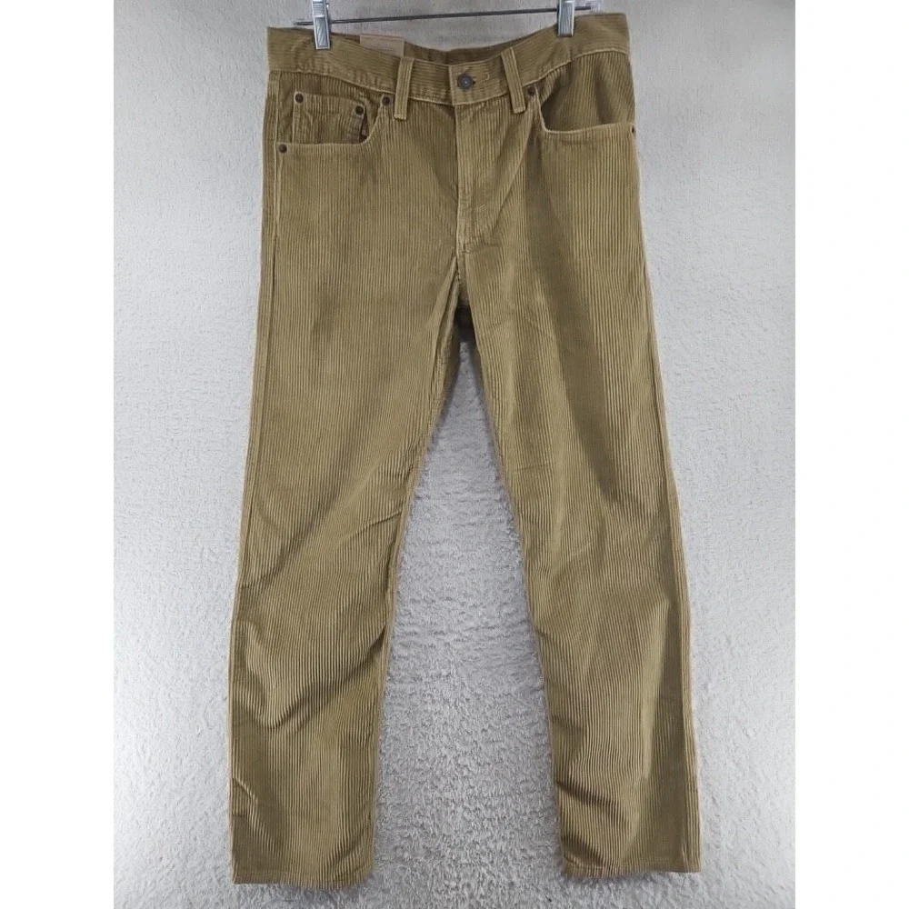Levi's Men's Brown Corduroy Jeans 30X30 Regular Fit Straight Leg Pants